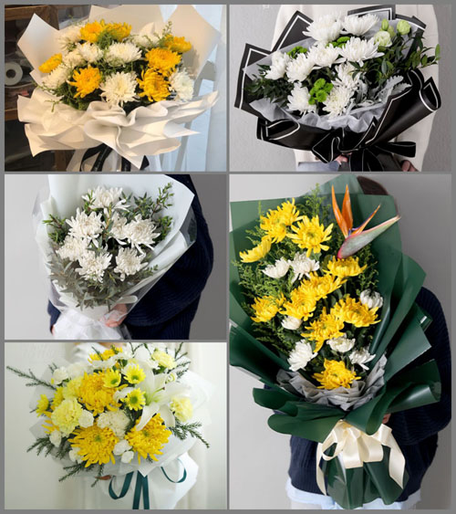 湖南邵阳武冈市稠树塘镇白事花束代送